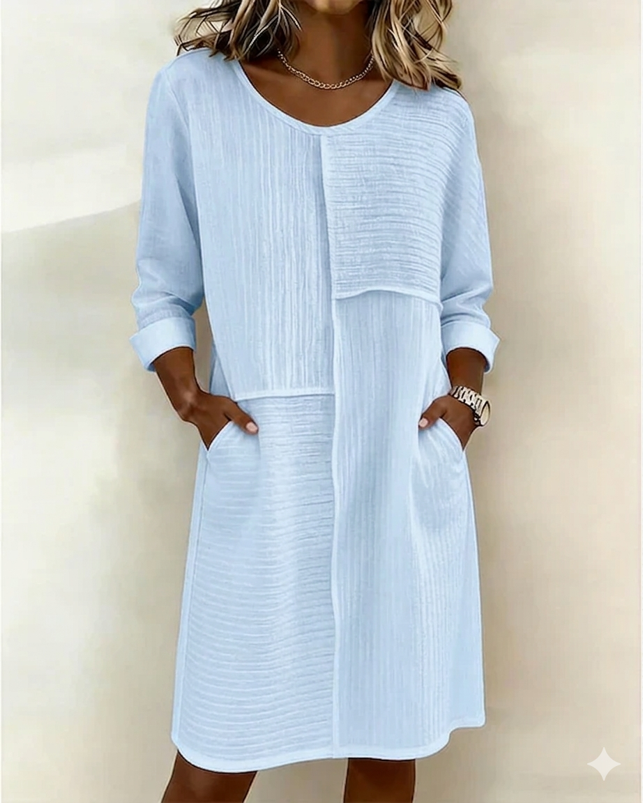 Taryn - Soft-Touch Long Sleeve Shift Dress