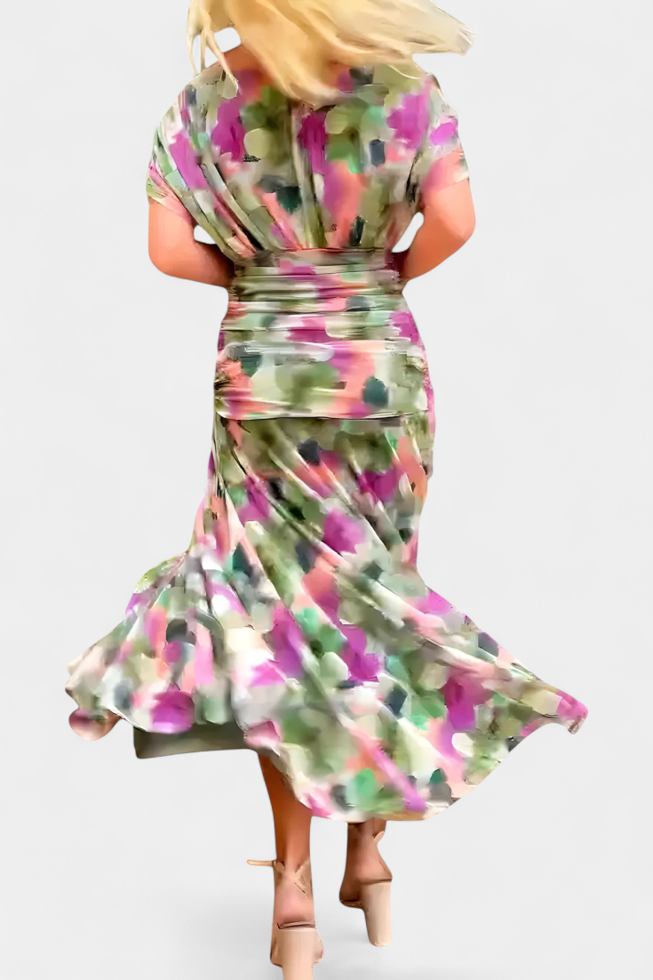 Tamsyn - Soft-Touch Floral Maxi Dress