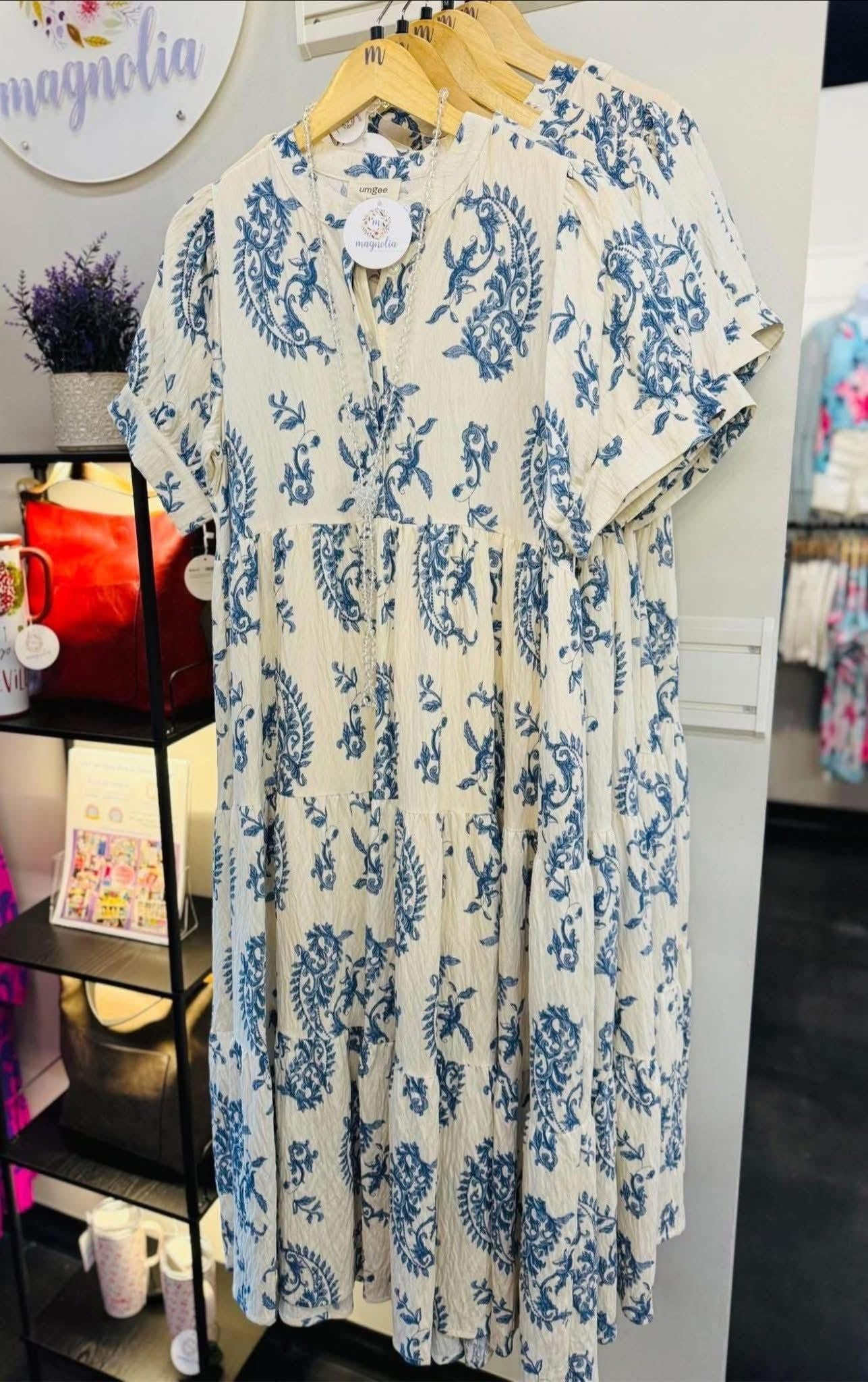 UMGEE Maxi Dress Blue Mix