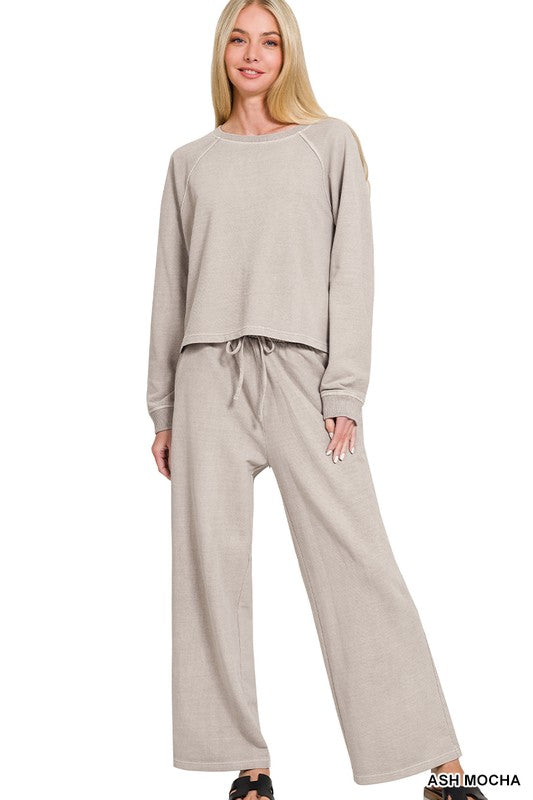 Cotton French Terry 2PC SET Ash Mocha