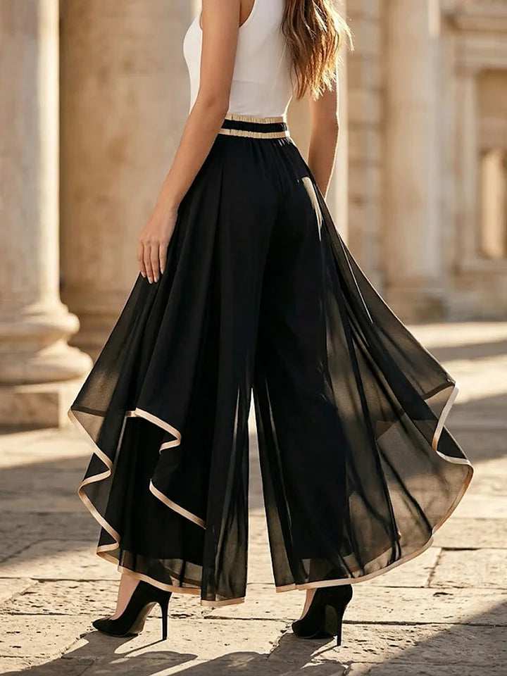 Querida - Draped Palazzo Trousers