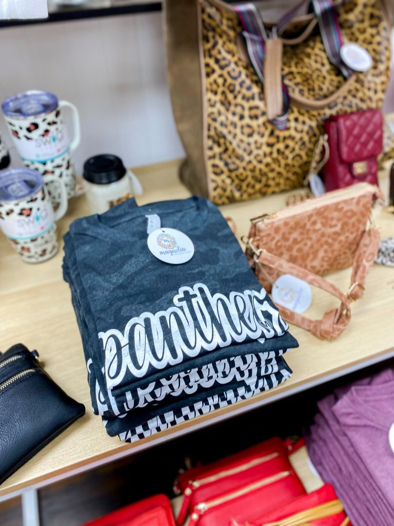 Camo Print PANTHERS Graphic Tee