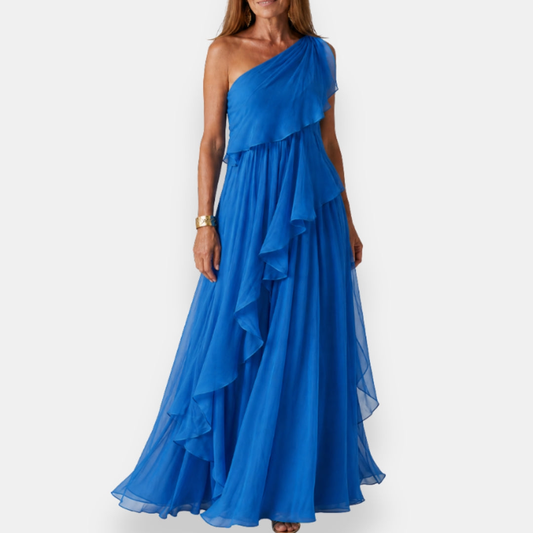 Heloisia - Luxe One-Shoulder Evening Gown