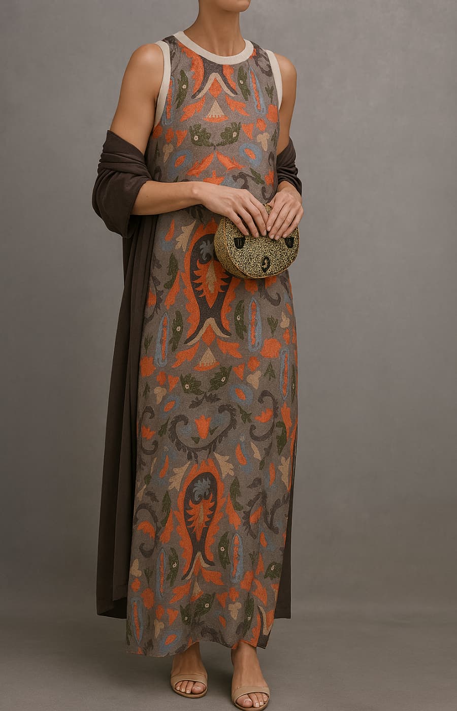 Arlisse - Premium Two-Piece Dress & Gilet Set