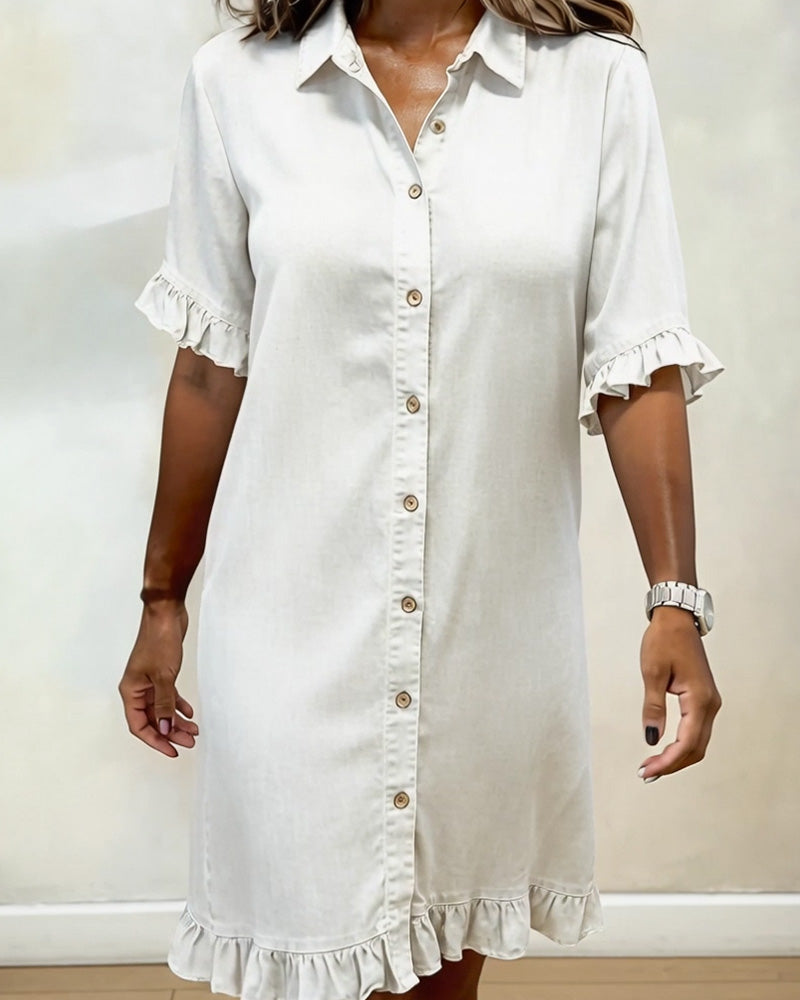 Kirella - Button Front Shirt Dress