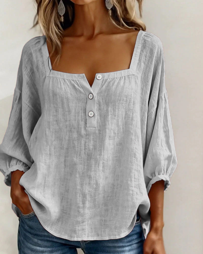 Zoya - Breezy Linen Blouse
