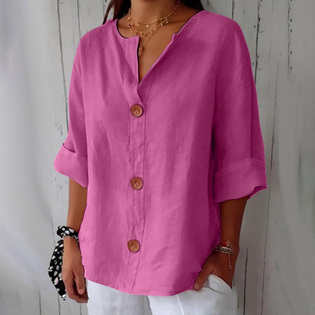 Piera - Breezy Linen Blouse