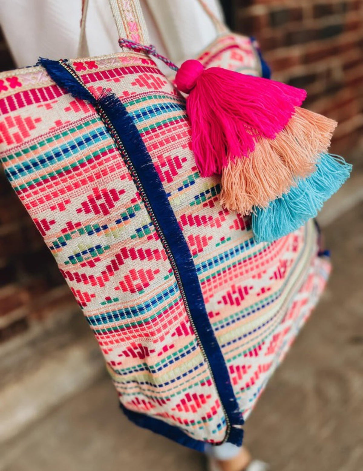 Market Southwest Tassel Tote