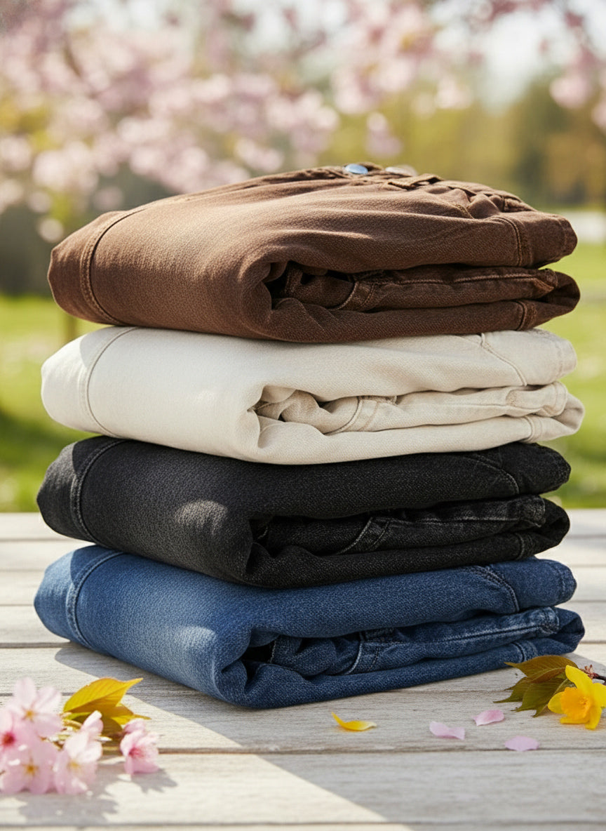 🔥 Women's Casual Simple Denim Cotton Pants