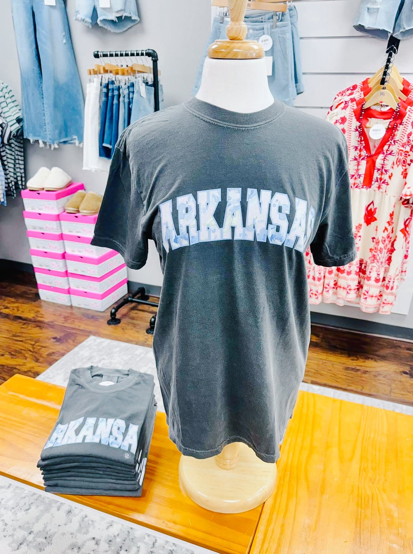 Comfort Colors Arkansas Floral State Tee