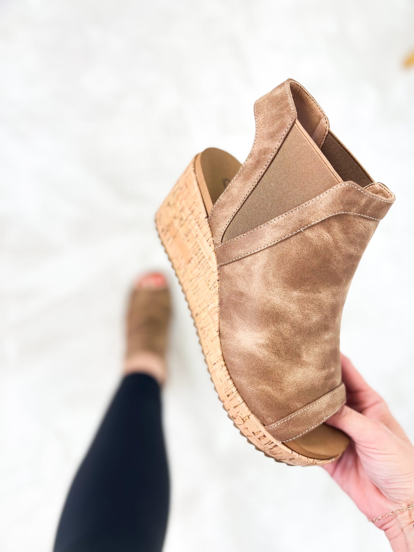 CORKYS Easy Now Taupe Wedge