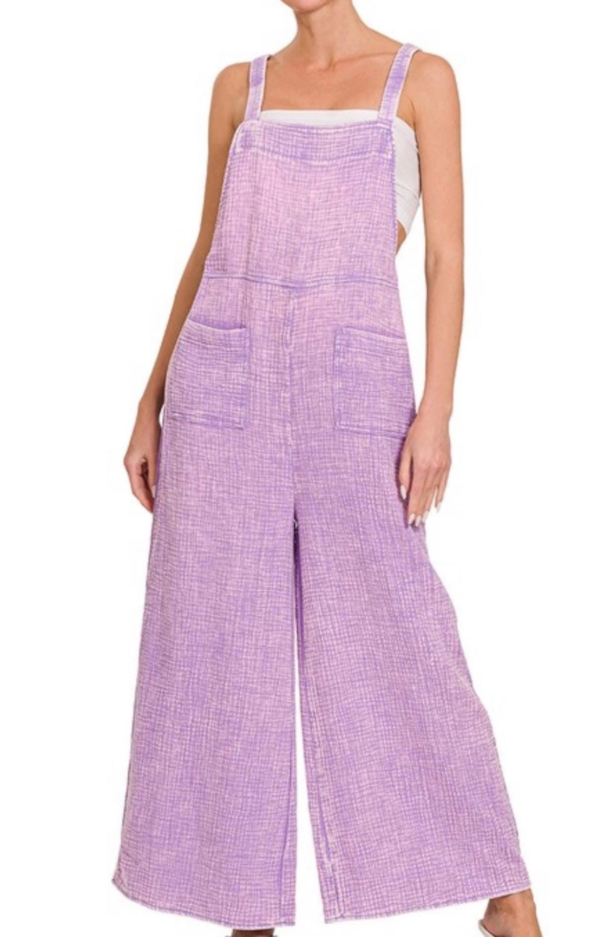 Lavender Acid Wash Overall