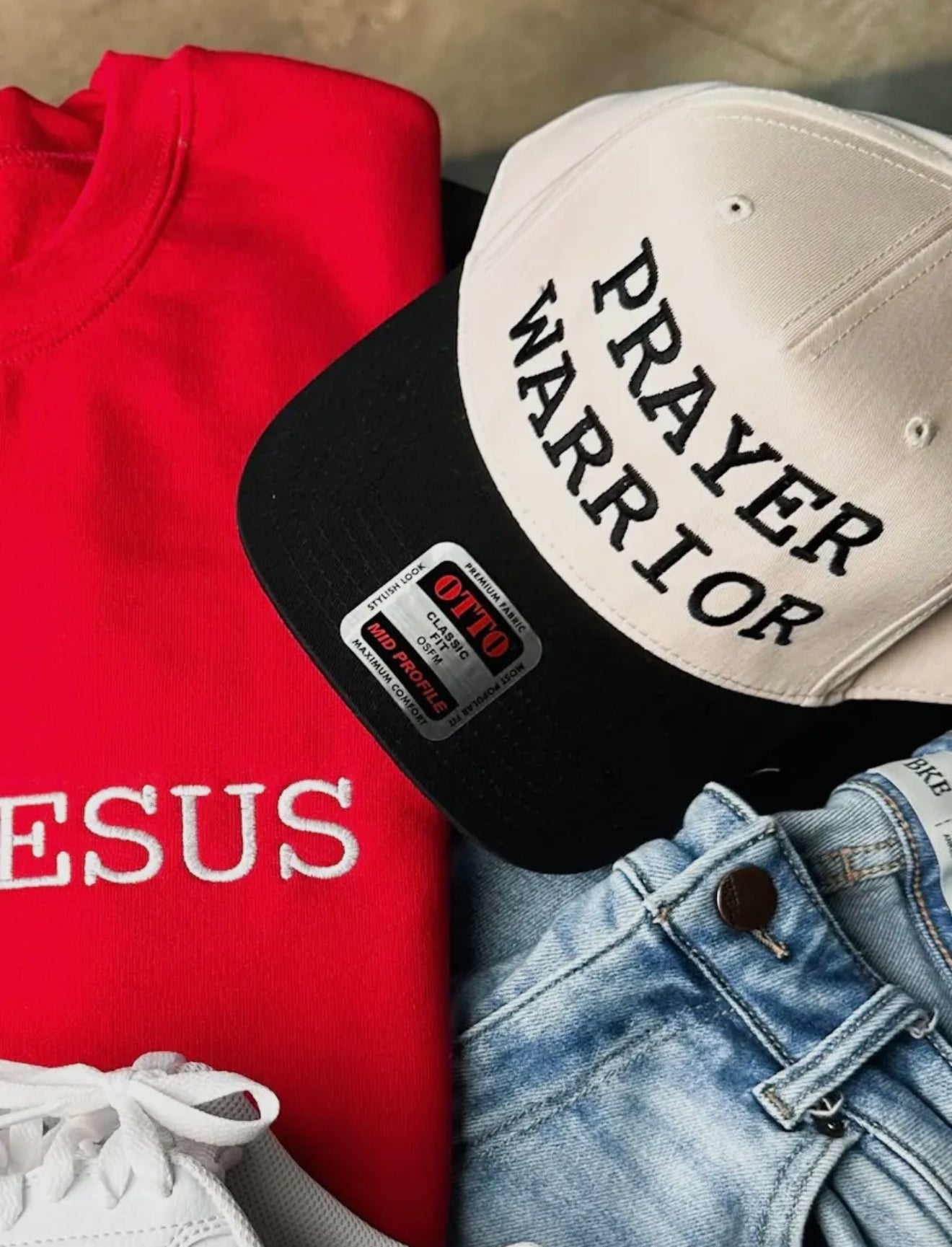 Embroidered Hat Prayer Warrior