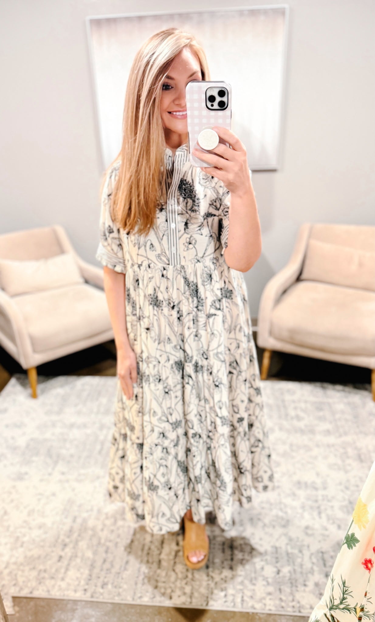 UMGEE Ava Black Mix Floral Maxi Dress