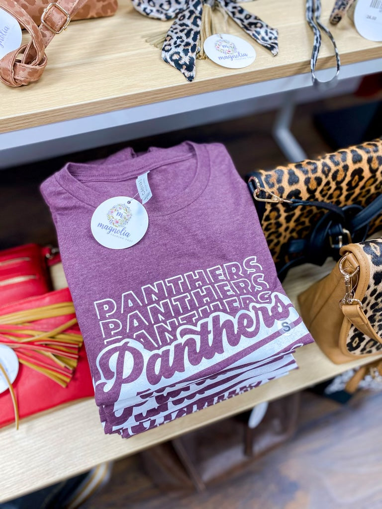 Panthers Retro Tee Maroon