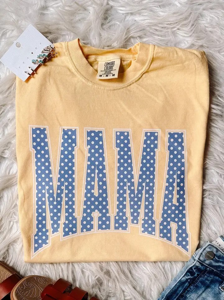 Comfort Colors Polka Dot MAMA Tee
