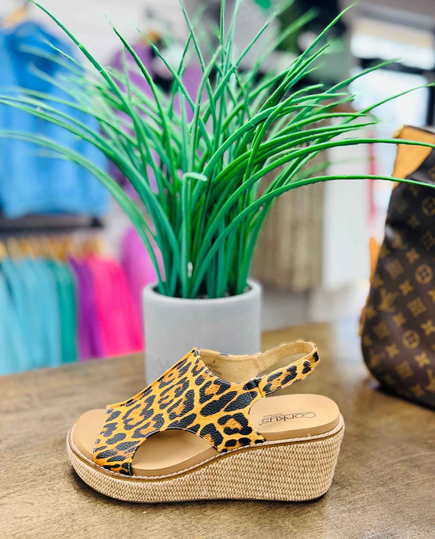 CORKYS Carley Leopard Wedge
