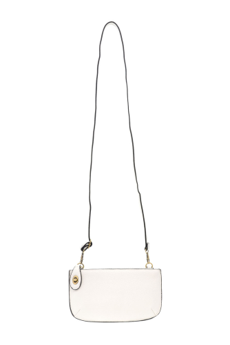 Joy Susan Mini Crossbody Wristlet Clutch White