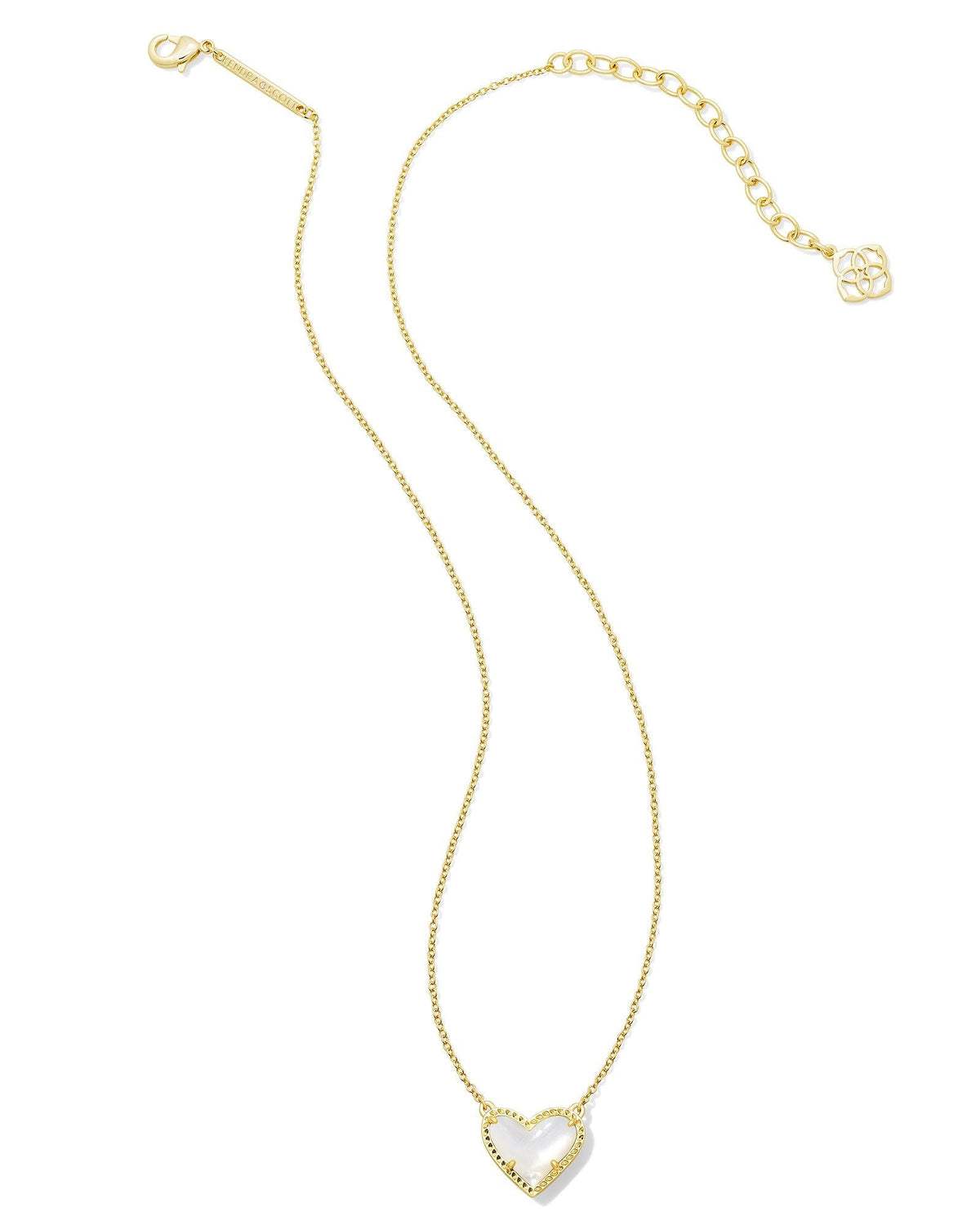 KS ARI HEART SHORT PENDANT NECKLACE GOLD