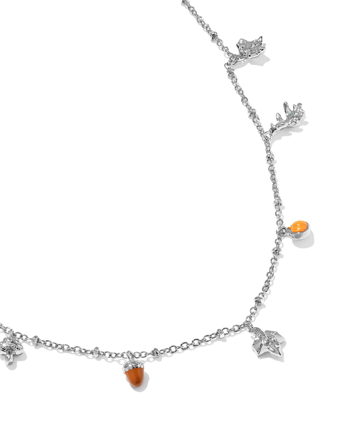 KS AUTUMN CHARM NECKLACE SILVER