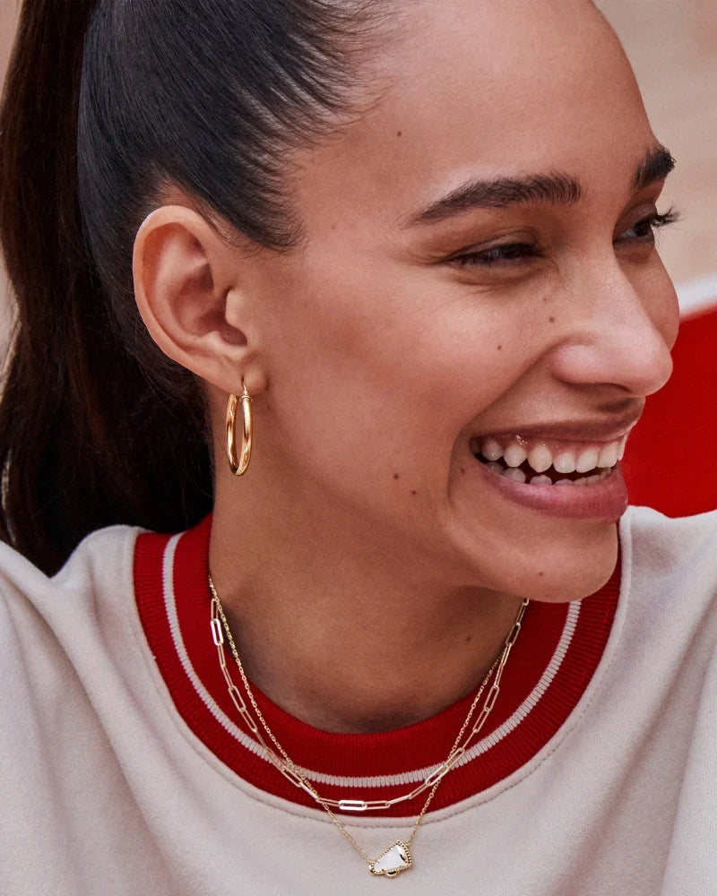 KS CHEER SHORT PENDANT NECKLACE GOLD