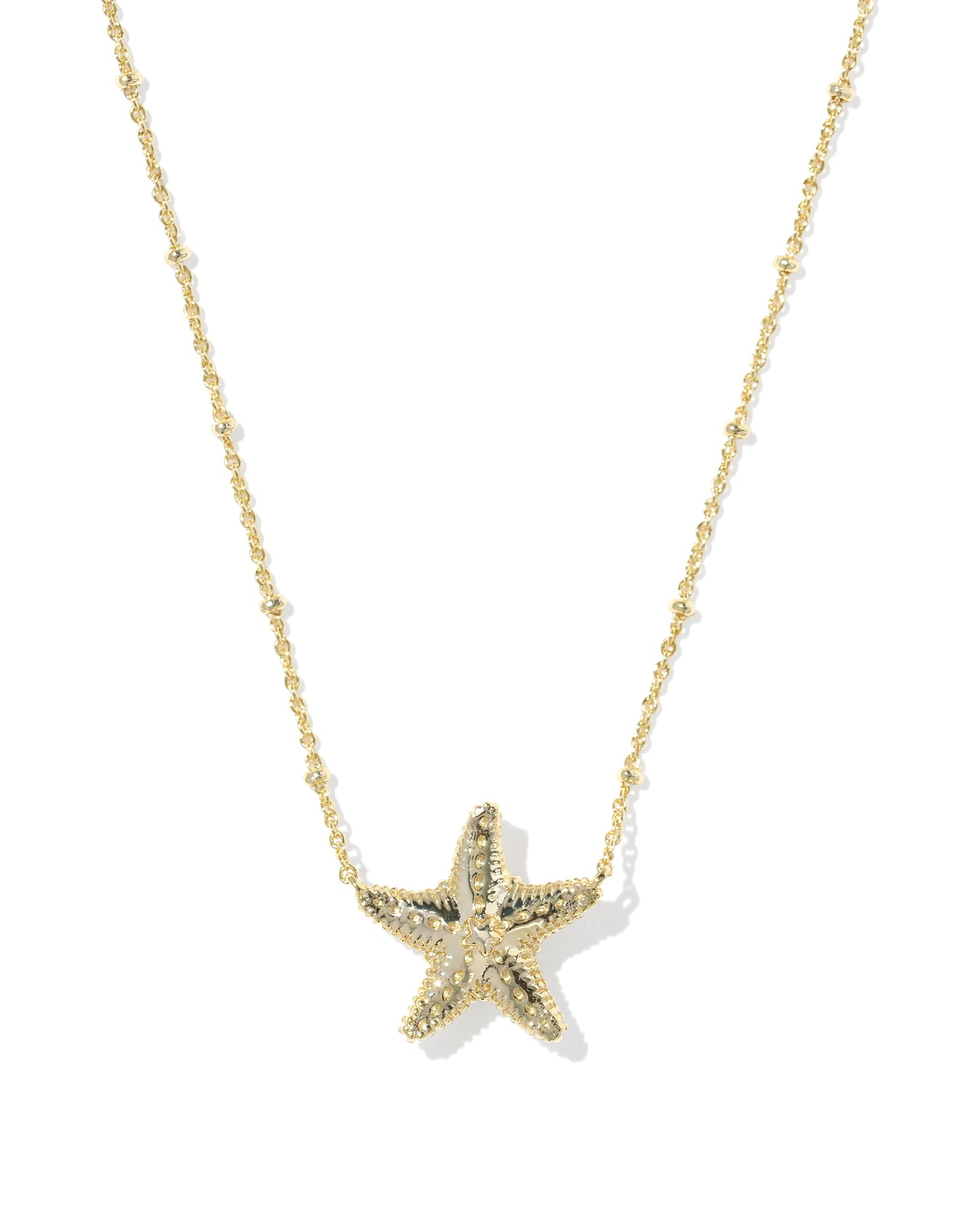KS PARKER STARFISH PENDANT NECKLACE Bright Pink