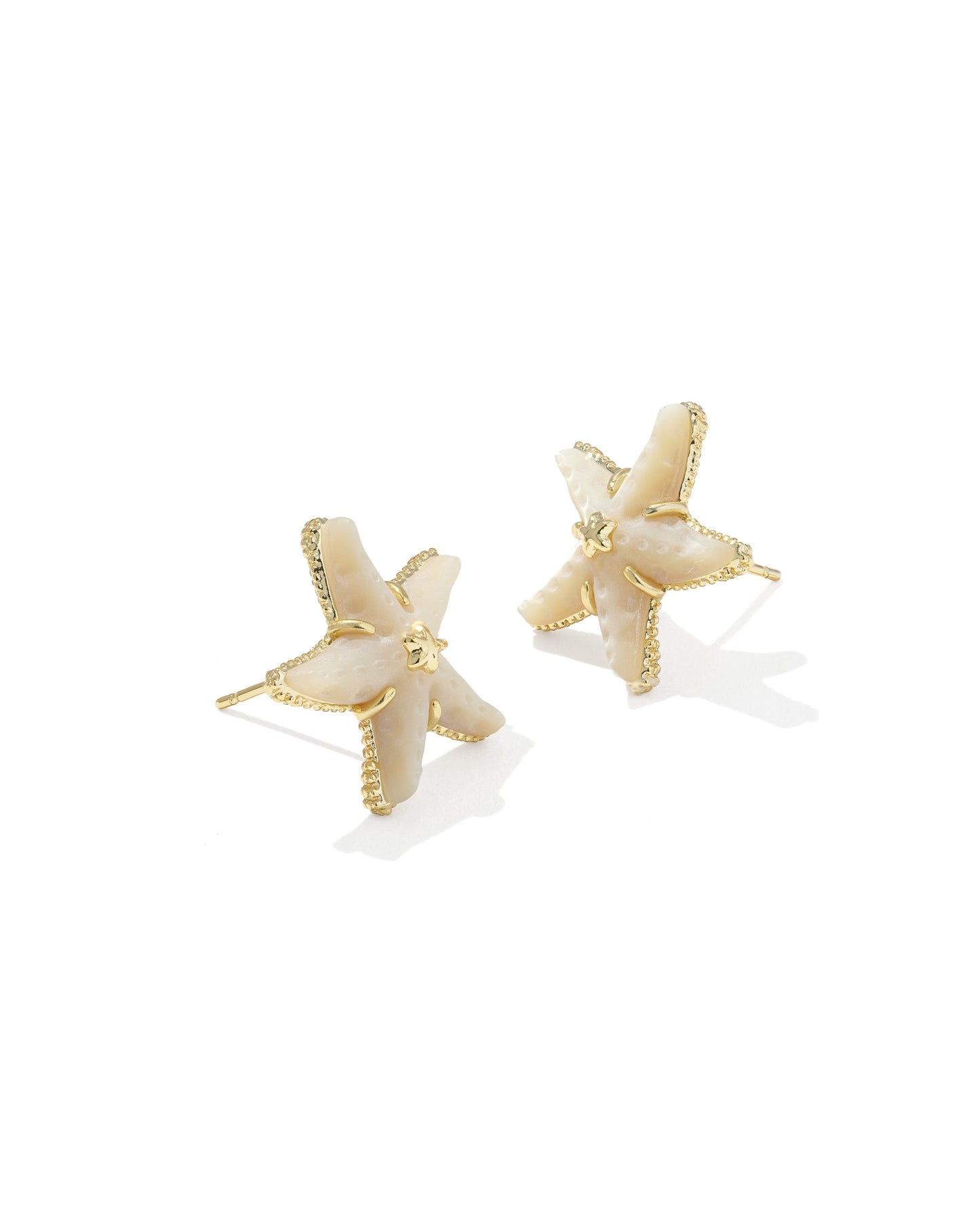 KS PARKER STARFISH STUD EARRINGS Natural