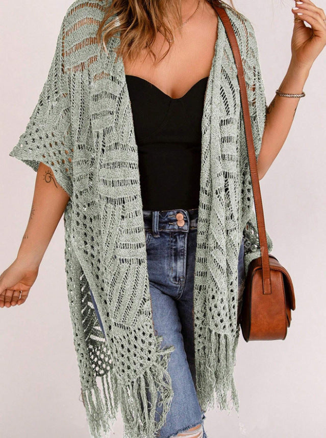 🔥 50% OFF TODAY! 🌴 Women's Open-Front Knit Cover-Up ✨ Lightweight, Breezy & Perfect for Summer