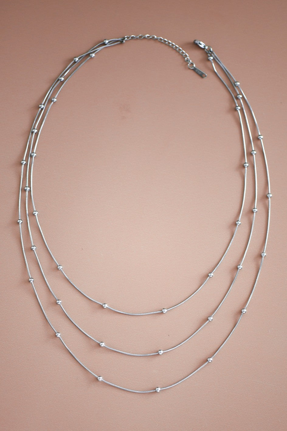 S.S. Layered Ball Chain Necklace