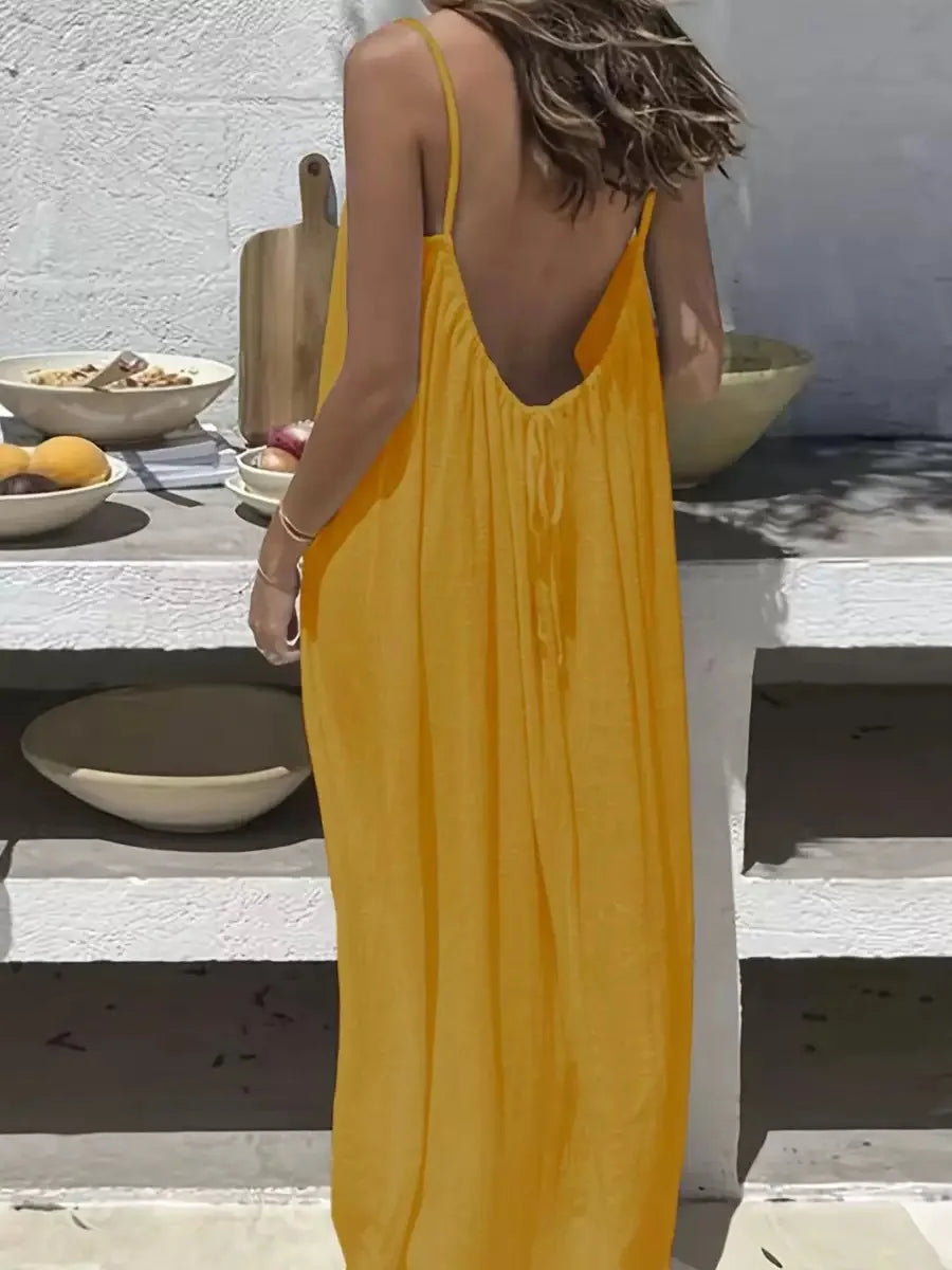 Robe Longue Jaune