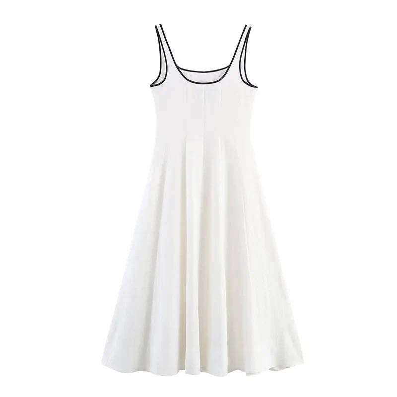 Robes blanches col carré