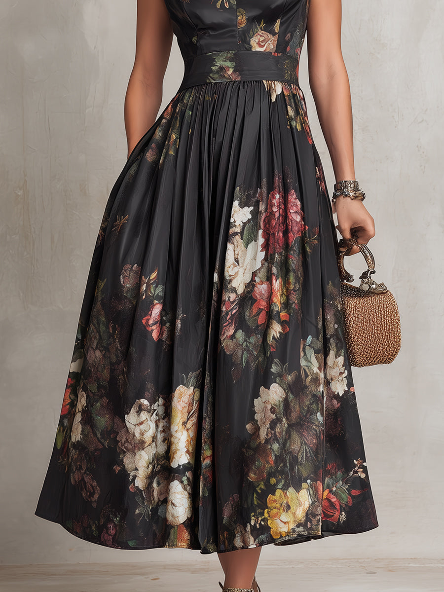 Ulyra - Luxe Pleated Midi Dress