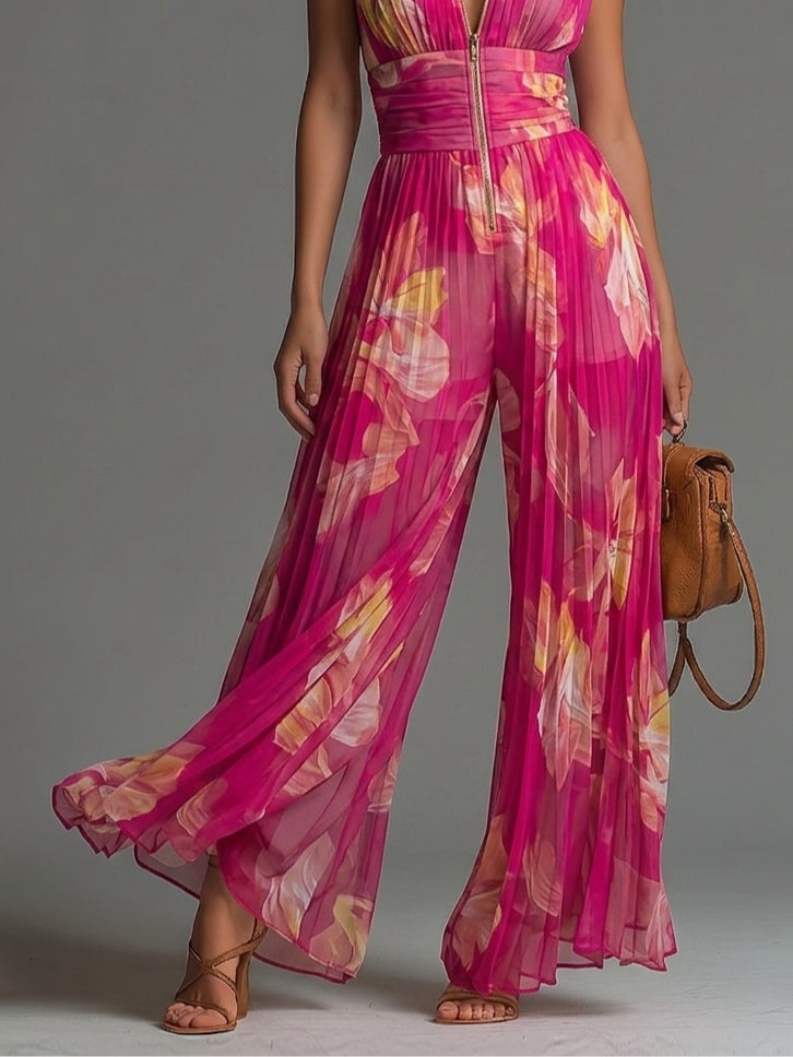 Odessa - Soft-Touch Wide-Leg Jumpsuit