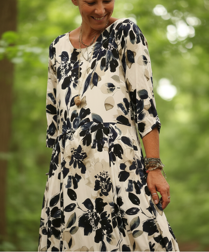 Griselda - Casual Pleated Maxi Dress