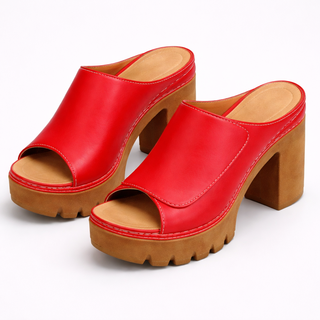 Melisande - Polished Platform Heels