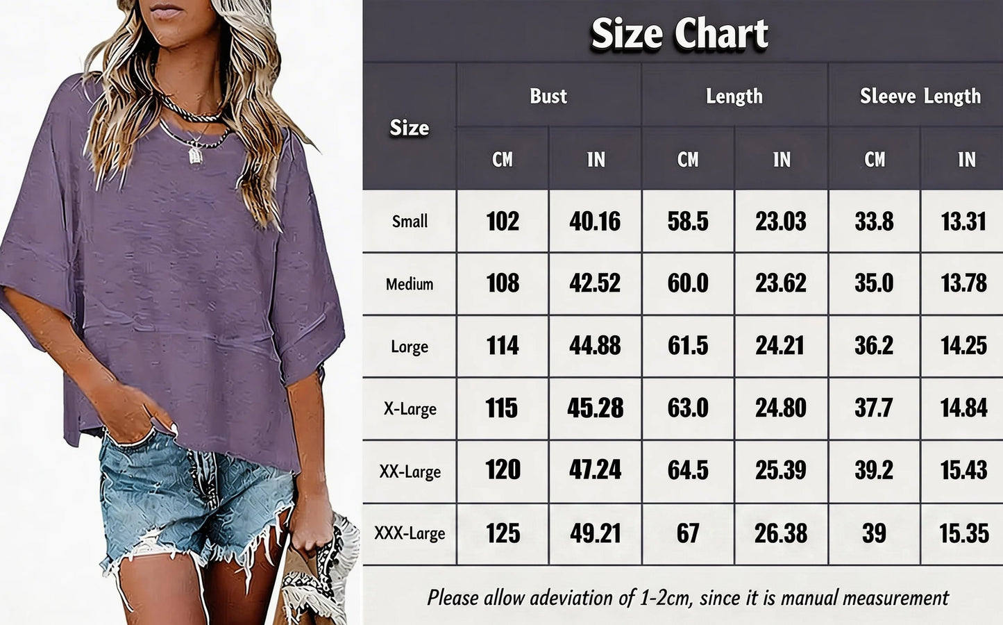 💥Women's Summer Casual Crewneck Batwing Half Sleeve T-Shirts
