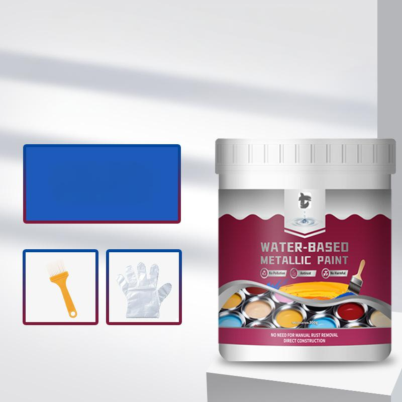 LIMITED TIME 50% OFF⚡Rust Converter Metallic Paint – One coat stops rust, no sanding, no fumes. Dries to a sleek metal finish. Perfect for garden tools & gates. 🔨🛡️