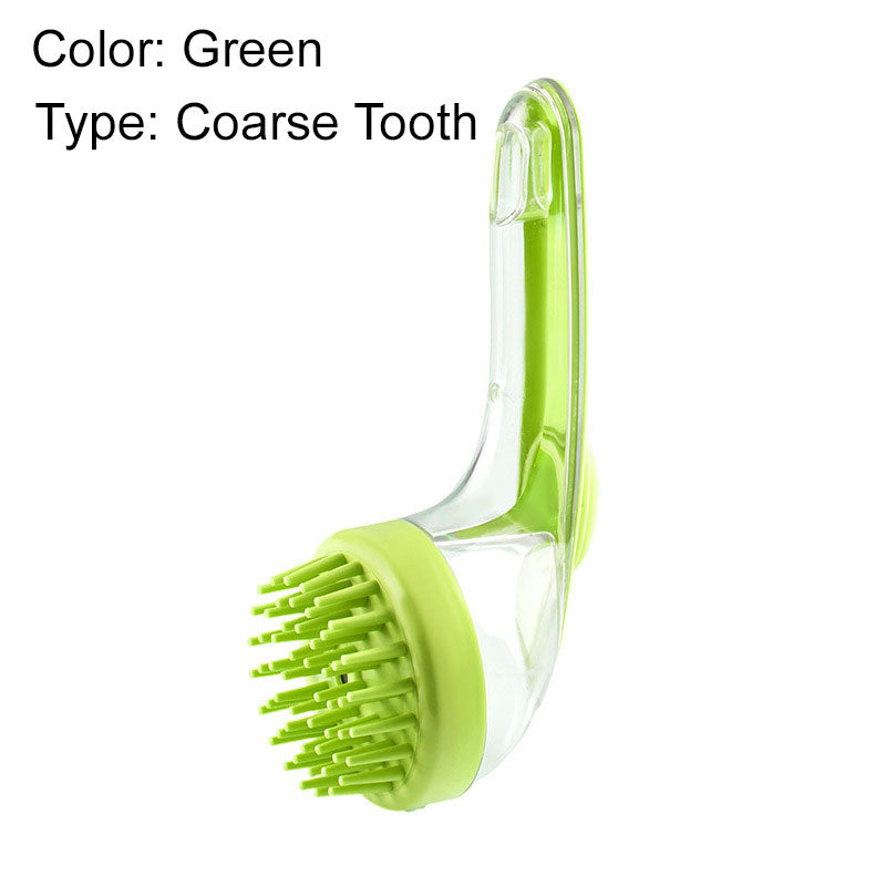 🛁🐾 Pet Bath Brush with Soap Dispenser – Long Handle, No Bending, Soft & Efficient, Easy Bath at Home 🧼✨