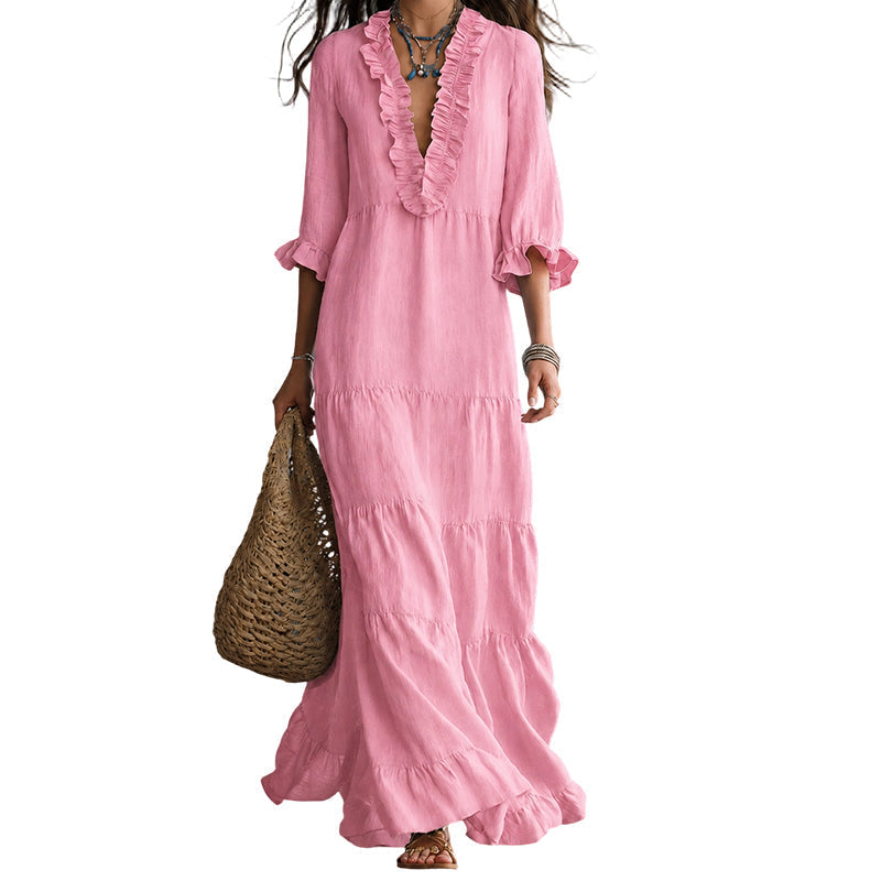 π 2026 Sale β Over 34,500 Sold β¨ Square Neck Swing Dress β Women Casual Outfit πΌ