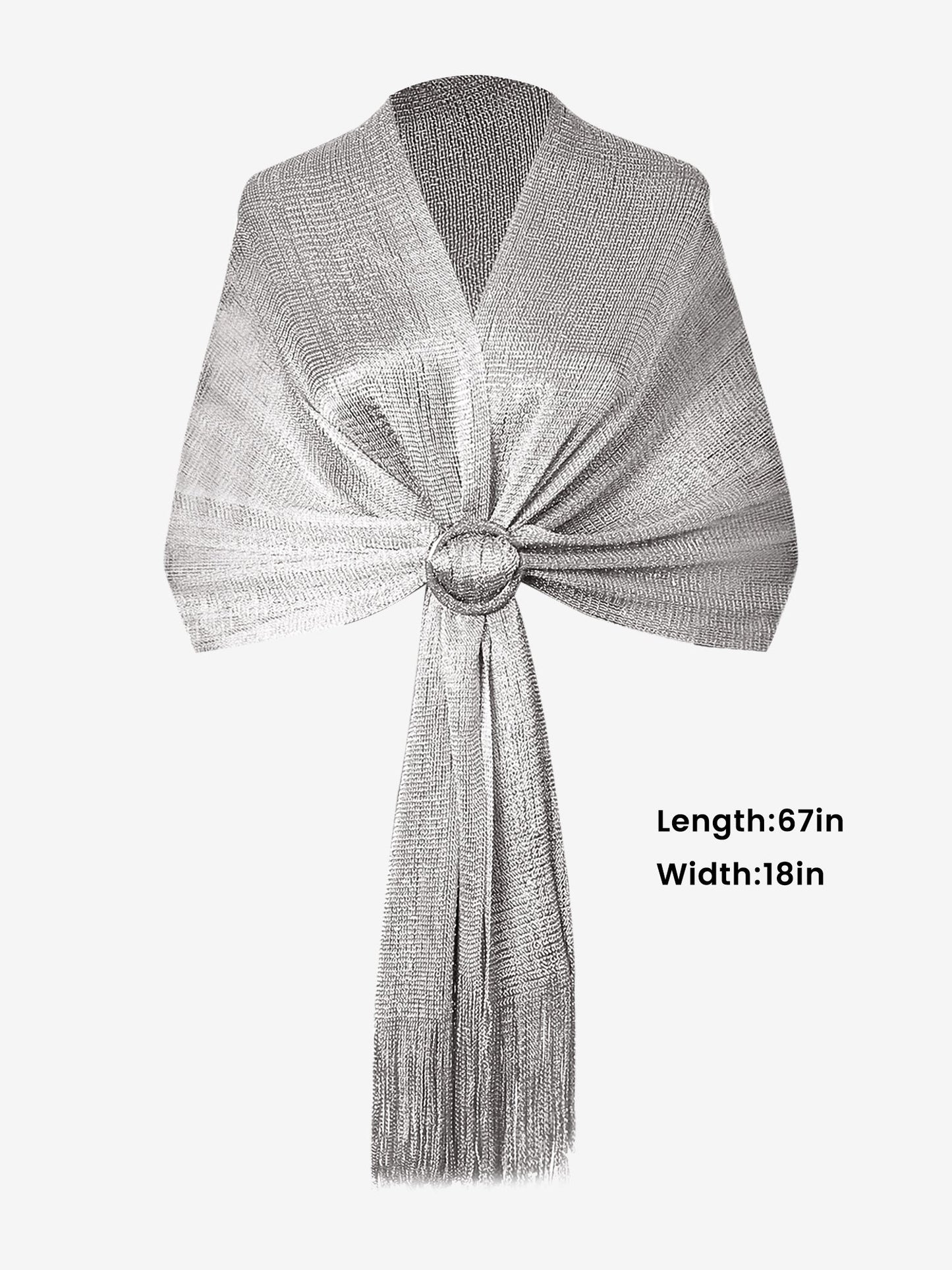 See Through Solid Color Tassel Long Scarf