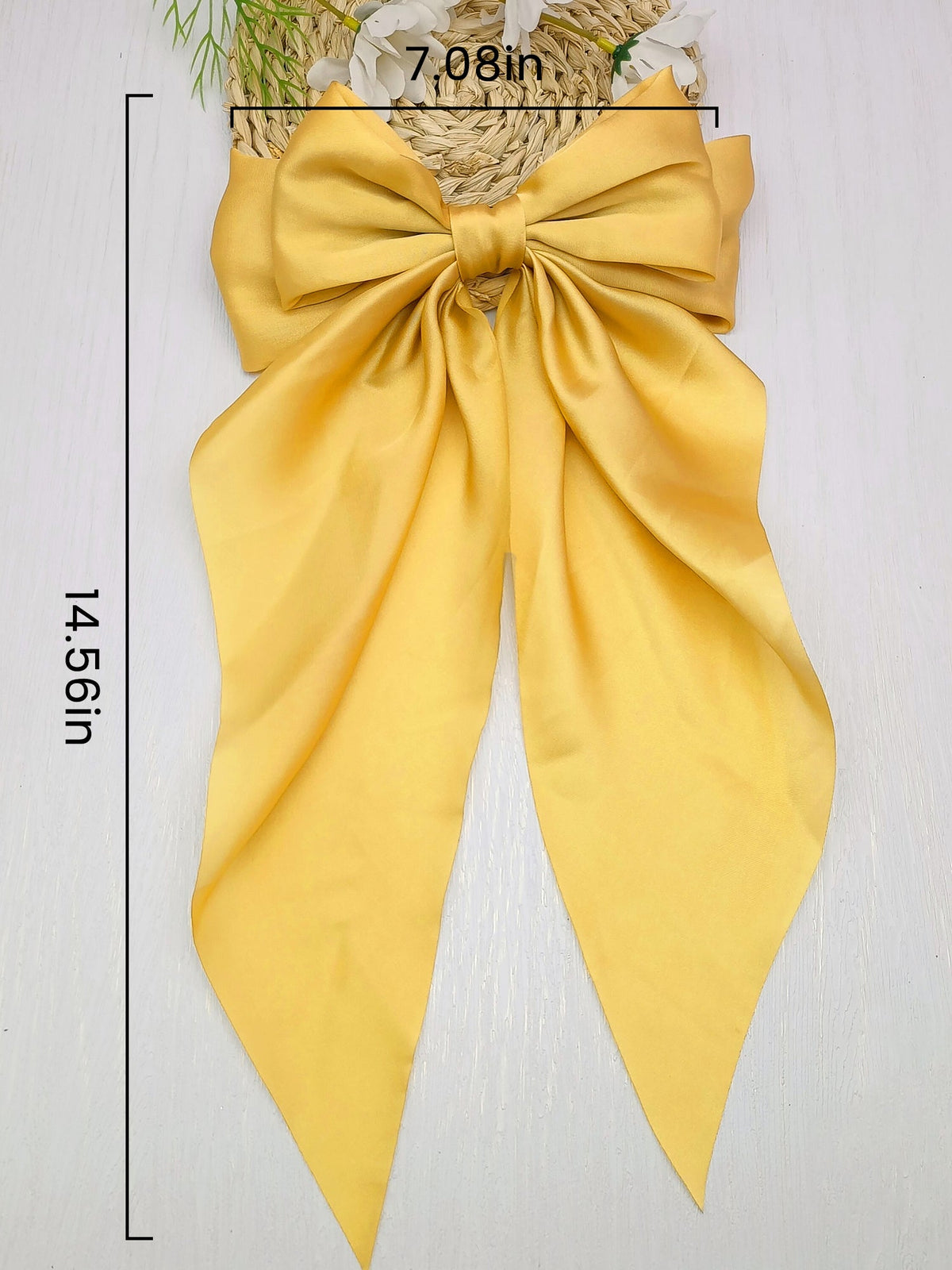 Retro 90s Style with Oversized Design Satin Party and Vintage-Themed Events Hair Accessories