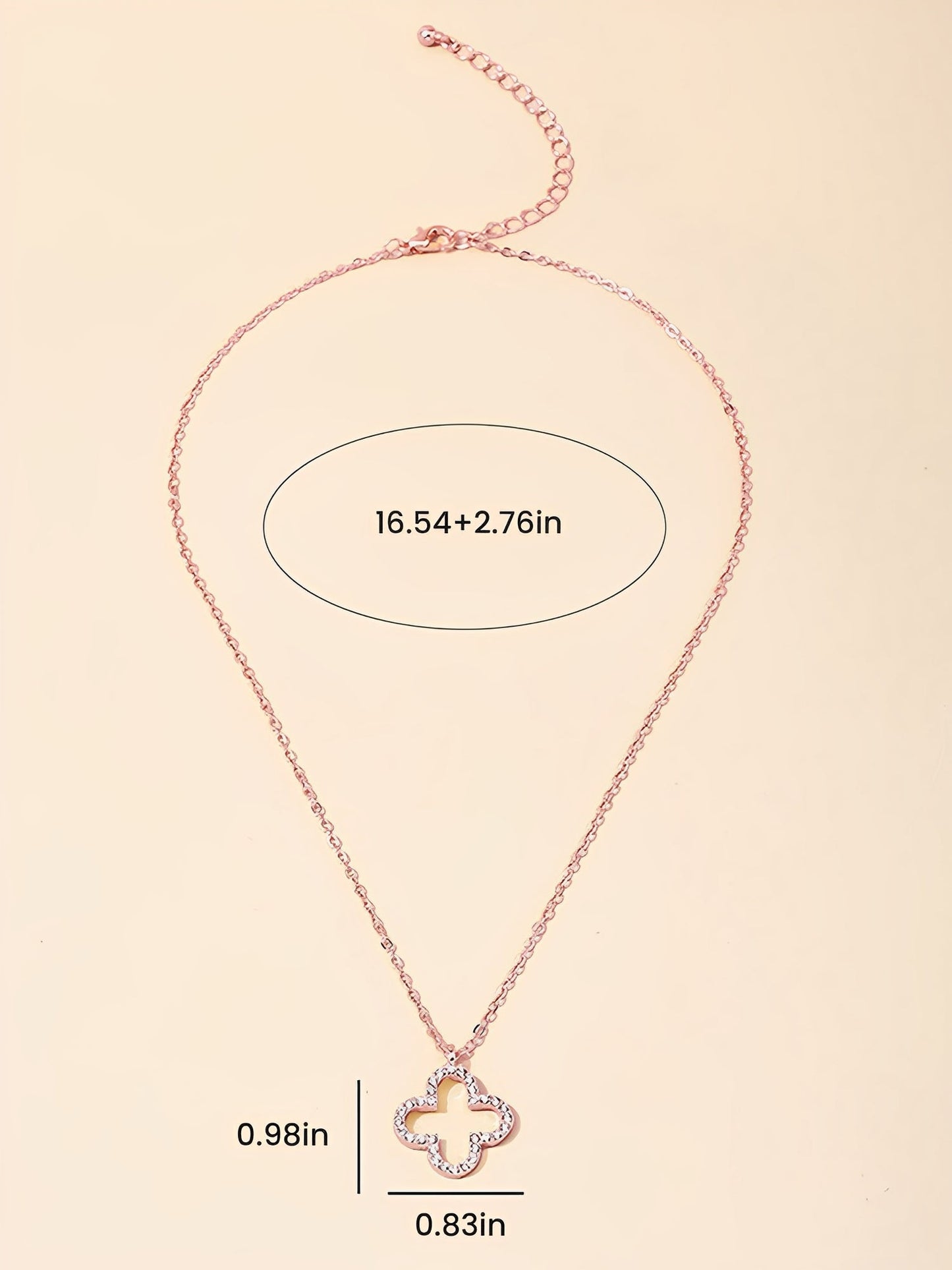 Four Leaf Clover Pendant Alloy Necklace