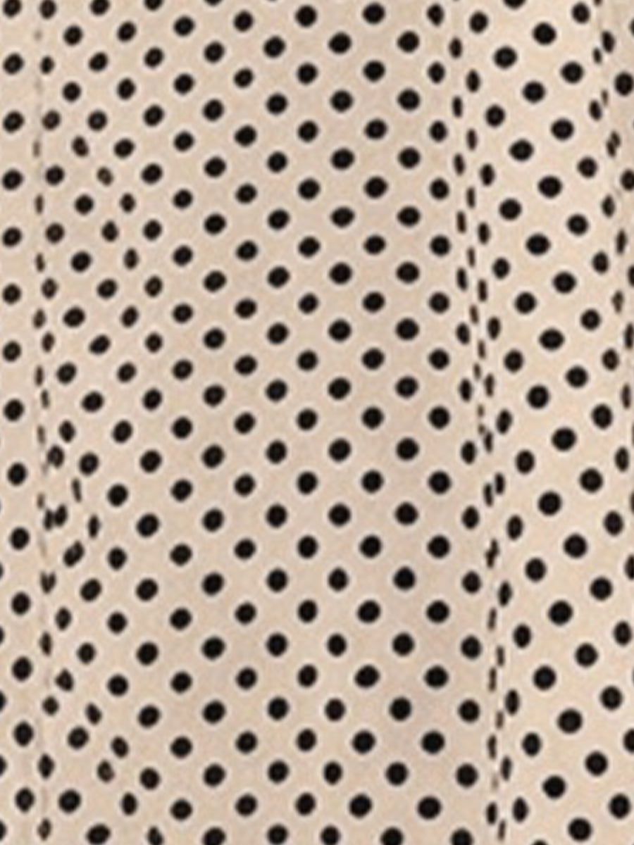 Sleeveless Backless Polka Dot A-Line Resort Dress