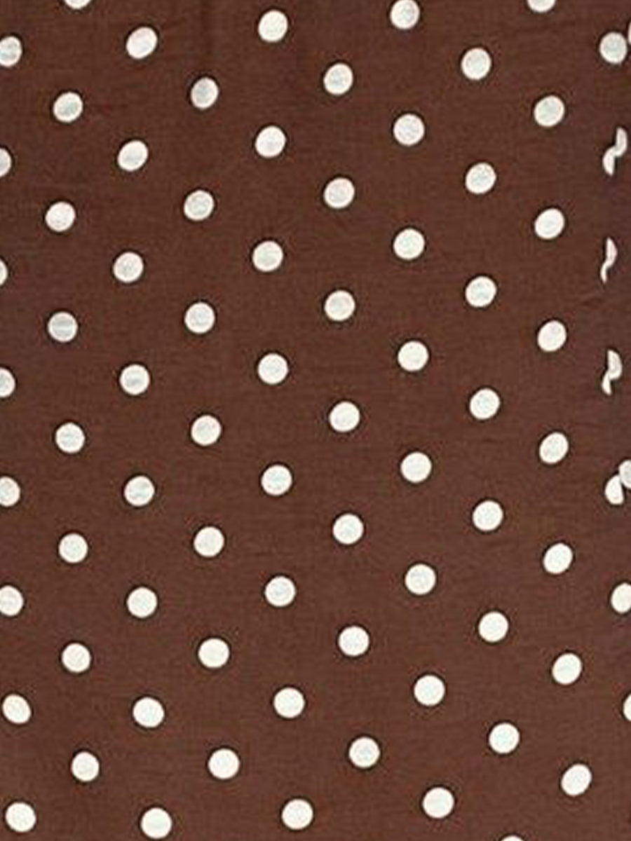 Halter Cowl Neck Backless Polka Dots Mini Dress