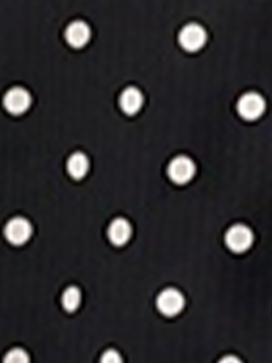 Polka Dot Lace V Neck Bell Sleeves A-Line Mini Dress