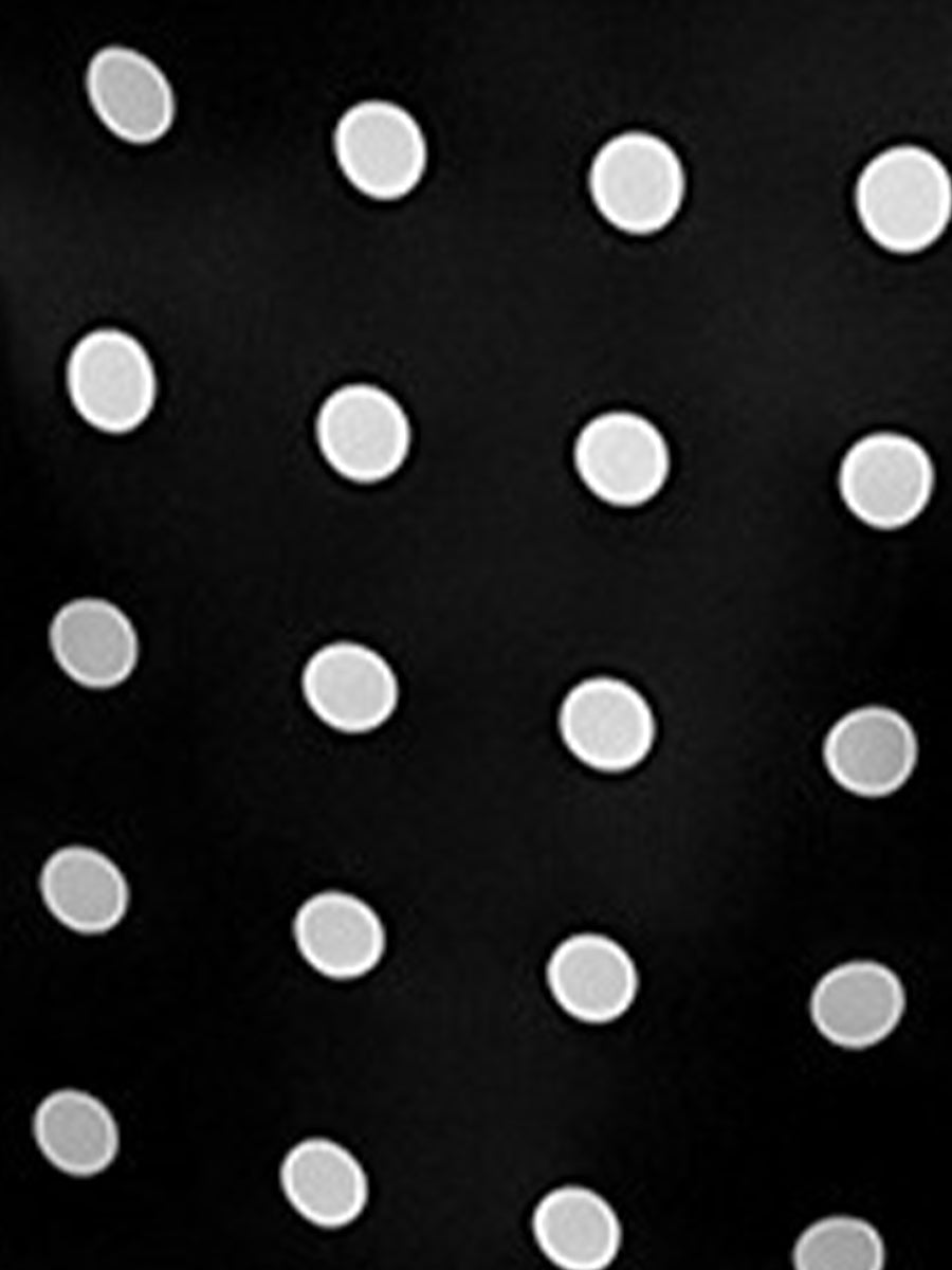 Retro Style Polka Dot Midi Fishtail Skirt