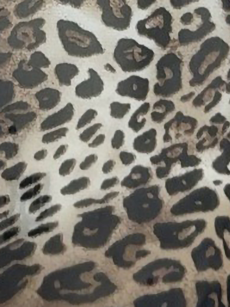Leopard Chiffon Sheer Bow Tie Long Sleeves Blouse