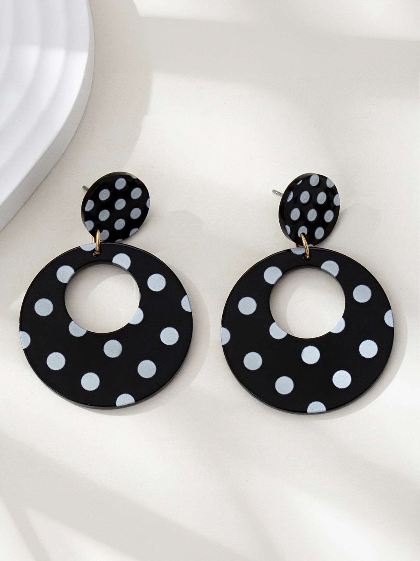 Minimalist Round Shape Acrylic Earrings
