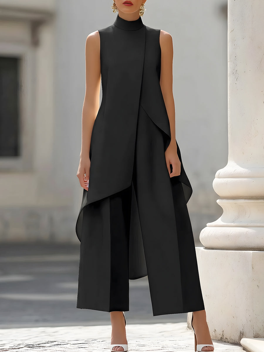 Carina - Structured Wide-Leg Trouser Set