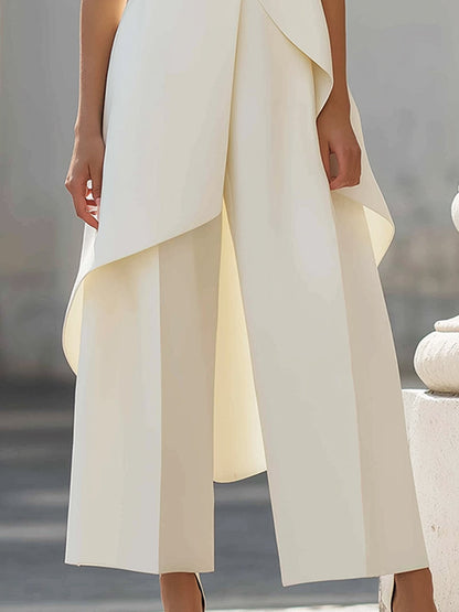 Carina - Structured Wide-Leg Trouser Set